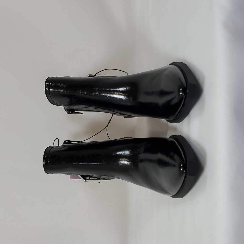wild fable Woman's Giovanna Buckle Western Ankle Boots Memory Foam ~ Black - Picture 6 of 13